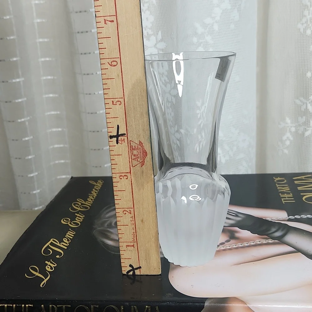 Vintage Mikasa Clear Crystal Bud Vase